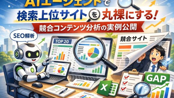 AIエージェントで検索上位サイトを丸裸にする：競合コンテンツ分析の実例公開